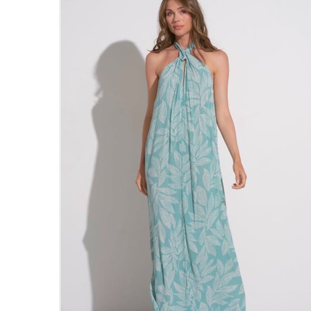 new Elan Halter Maxi Dress Cover up   253